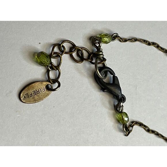 Signed Firefly Multicolor Pendant Necklace - Picture 4 of 6